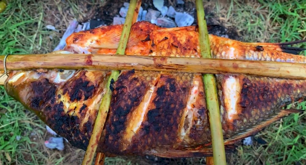Món cá nướng sông Mực